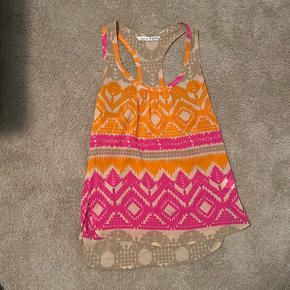 Racerback sheer top